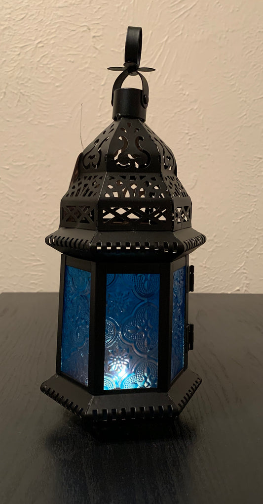 Blue Moroccan lantern